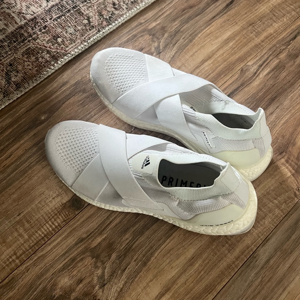 Adidas White Primeknit Sneakers